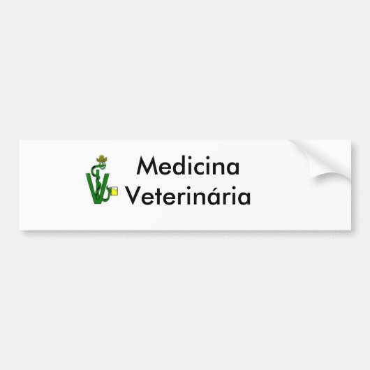 Medicina veterinária バンパーステッカー (正面)