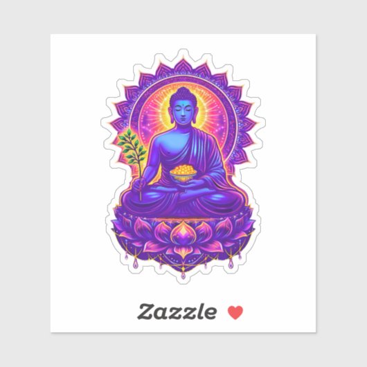 Medicine Buddha Tibetan Buddhist Healing Deity シール (シート)