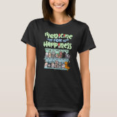 medicine for happiness pill box animals cat breeds tシャツ (正面)