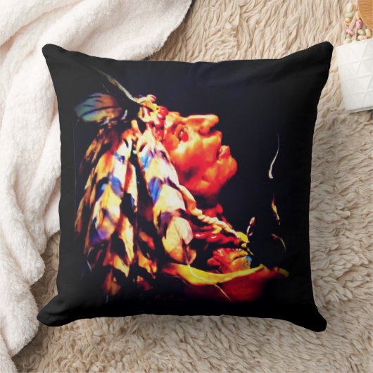 Medicine Man Throw Pillow クッション (ブランケット)