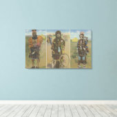 Medicine Men: Little Ogalalala, Spotted Eagle キャンバスプリント (インサイチュ (ウッドフロア))