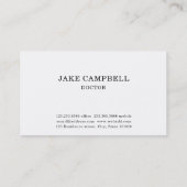 Medicine Symbol専門の金ゴールドの博士 名刺 (裏面)