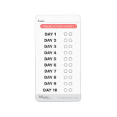 Medicine Trackerラベル – 小 ラベル (正面)