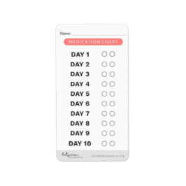 Medicine Trackerラベル – 小 ラベル