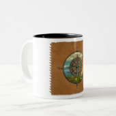 Medicine Wheel Coffee Mug ツートーンマグカップ (正面左)