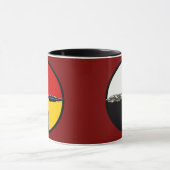 Medicine Wheel Cross Native American Coffee Mug マグカップ (中央)