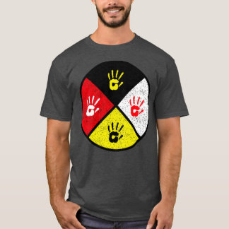 medicine wheel Red Hand Tシャツ