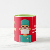 Médico cirujano ツートーンマグカップ (中央)