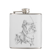 Medieval archer on horseback フラスク (正面)