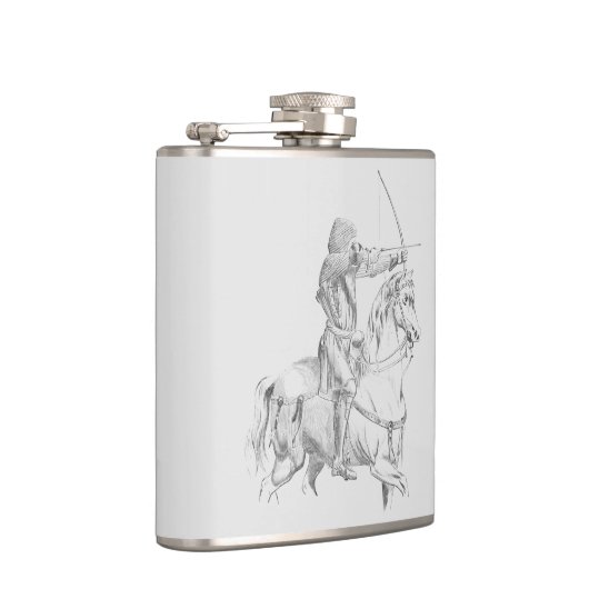 Medieval archer on horseback フラスク (右)