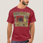 MEDIEVAL BESTIARY,BLACK HEDGEHOG KING and ANIMALS Tシャツ (正面)