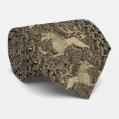 Medieval Bestiary Gold Switzerland ネクタイ (ロール)