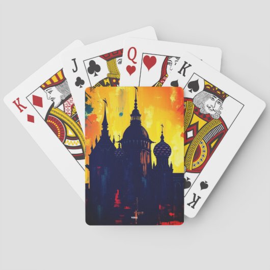 Medieval castle art deck トランプ (裏面)