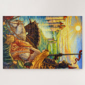 Medieval Castle, Knights & Princess ジグソーパズル (横)