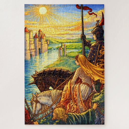 Medieval Castle, Knights & Princess ジグソーパズル (縦)