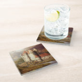 Medieval Castle River Run ガラスコースター (アングル)