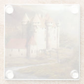 Medieval Castle River Run ガラスコースター (裏面)