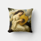 Medieval Castle Woman With Lyre クッション (正面)