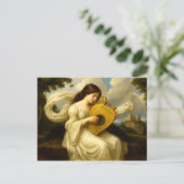 Medieval Castle Woman With Lyre ポストカード (スタンド正面)
