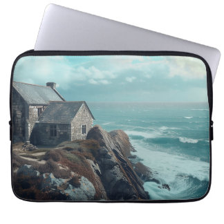 Medieval Cottage on a Cliff ラップトップスリーブ