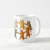 Medieval Dancing Cats Mug | Vintage Marginalia Man コーヒーマグカップ (正面右)
