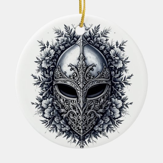 Medieval Fantasy Helmet Ornament セラミックオーナメント (正面)