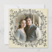 Medieval Fantasy Vintage Black Etching Photo セーブザデート (裏面)