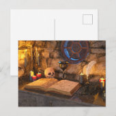 Medieval Fantasy Wizard's Study シーズンポストカード (正面/裏面)