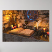 Medieval Fantasy Wizard's Study ポスター (正面)