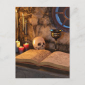 Medieval Fantasy Wizard's Study ポストカード (正面)