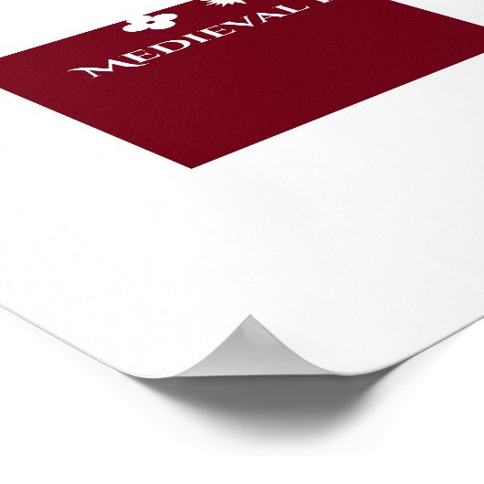 Medieval Fencing – Minimal Knight Guards Poster ポスター (角)