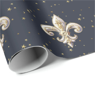 Medieval Fleur-de-Lis Wrapping Paper ラッピングペーパー
