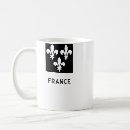Medieval France Heraldic Print Monochromatic Art コーヒーマグカップ