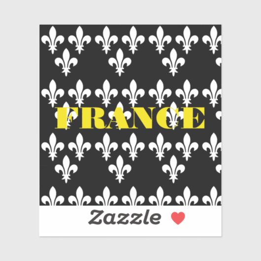 Medieval France Heraldic Print Monochromatic Art シール (シート)