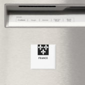 Medieval France Heraldic Print Monochromatic Art マグネット (インサイチュ (食洗機))