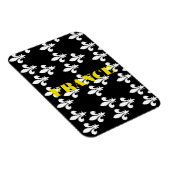 Medieval France Heraldic Print Monochromatic Art マグネット (右側)