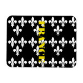 Medieval France Heraldic Print Monochromatic Art マグネット (横)
