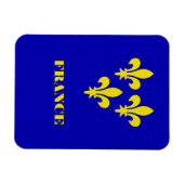 Medieval French Royal Standard Fidelity Heraldic マグネット (横)