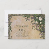 Medieval Garden Romance Wedding サンキューカード (正面)