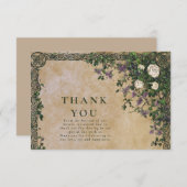 Medieval Garden Romance Wedding サンキューカード (正面/裏面)