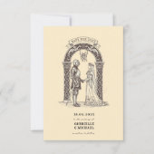 Medieval Gothic Knight  Sepia Wedding セーブザデート (正面)