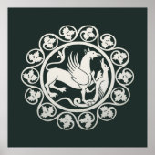  Medieval Griffin Combat Medallion ポスター (正面)