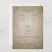 Medieval-Inspired Elegant 1-Photo Memorial 招待状 (裏面)