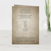 Medieval‑Inspired Shield 5 Photo Collage Funeral 招待状 (裏面)