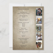 Medieval‑Inspired Shield 5 Photo Collage Memorial 招待状 (裏面)