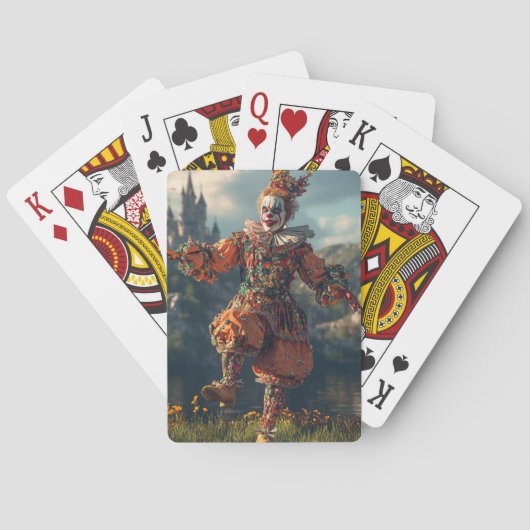 Medieval Jester. Surreal art for your game トランプ (裏面)