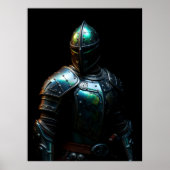 Medieval Knight Armor, Abstract Colors ポスター (正面)
