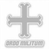 Medieval Knight Cross Emblem シール (正面)