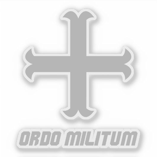 Medieval Knight Cross Emblem シール (正面)