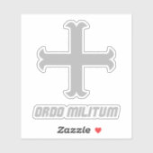 Medieval Knight Cross Emblem シール (シート)